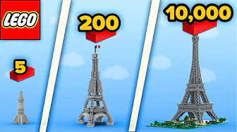 LEGO Eiffel Tower From 5 to 10,000 Parts | Comparison
