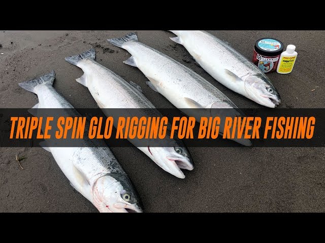 How To Bank Fishing For Steelhead  Triple Spin Glo Rigging For Big River  Fishing 