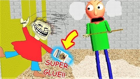 PLAYTIME TRAPS BALDI WITH SUPERGLUE!! 🤣BAlDI IS STUCK! | Baldi