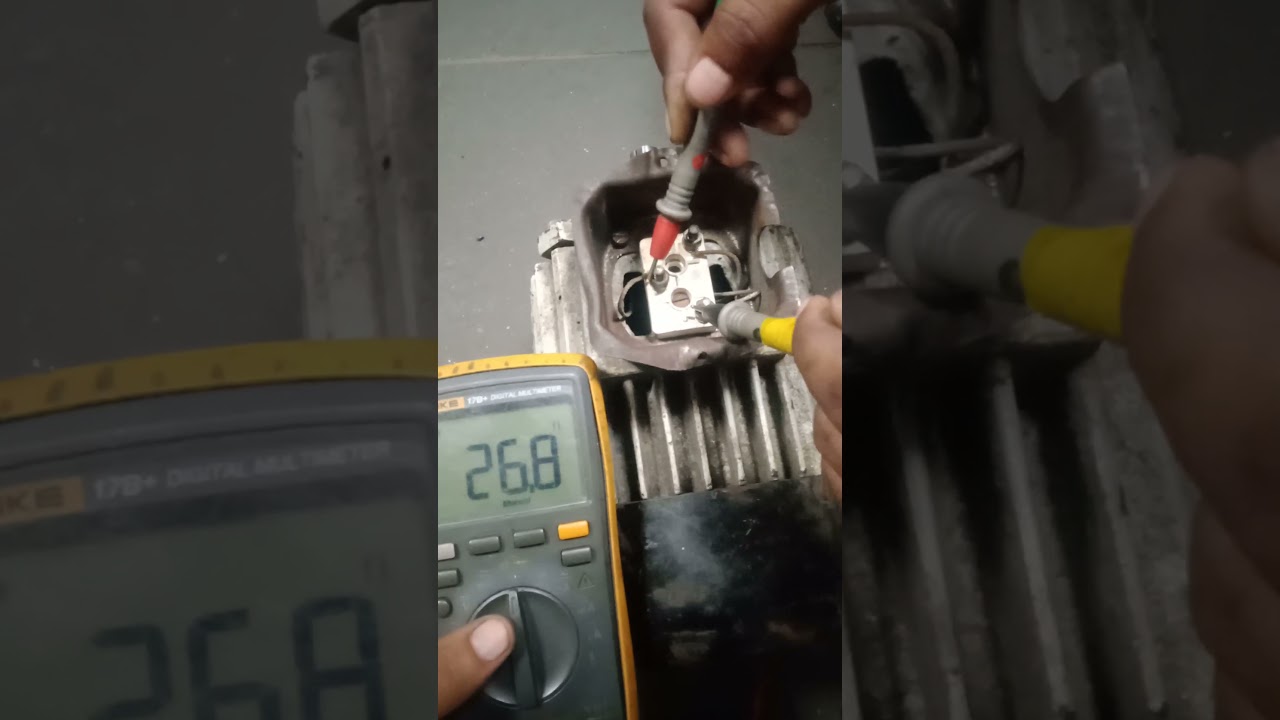 How to check three phase induction motor winding with multimeter?