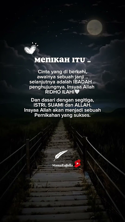 Kata-kata Mutiara | MENIKAH itu .. #shortsvideo #katakata #storywa
