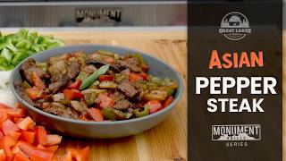Chinese-Style Pepper Steak on the Monument Grills Denali 605Pro