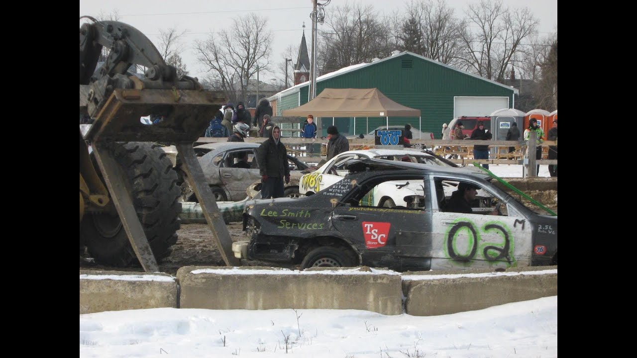 2013 Milton Winterfest midsize Demolition Derby YouTube