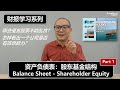 财报学习1: 资产负债表(股东基金/Shareholder Equity, Part 1)