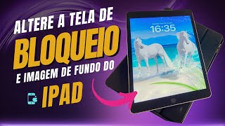 Como alterar a imagem de fundo e a tela de bloqueio do IPAD screenshot 2