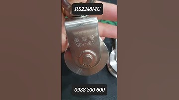 Ròng rọc inox 304 rãnh tròn bánh xe 22x48mm, tải trọng 200kg - RS2248MU  --- ☎️   0988 300 600