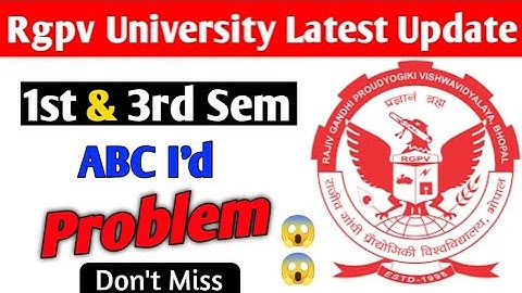 Rgpv 1st & 3rd semester ABC I