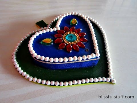 Diy How To Decorate Leaf Shaped Wooden Kumkum Box Haldi Kumkum