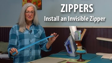 ZIPPERS (Part 5) How to Install an Invisible Zipper in a Pillow Cover