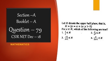 CSIR NET Mathematics solution Dec 2018 | Question 79 | Complex Analysis |   Upper Half Plane