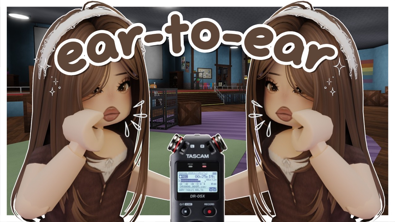 (roblox asmr 🌙) EAR-TO-EAR mouth sounds (ft. hand sounds!)