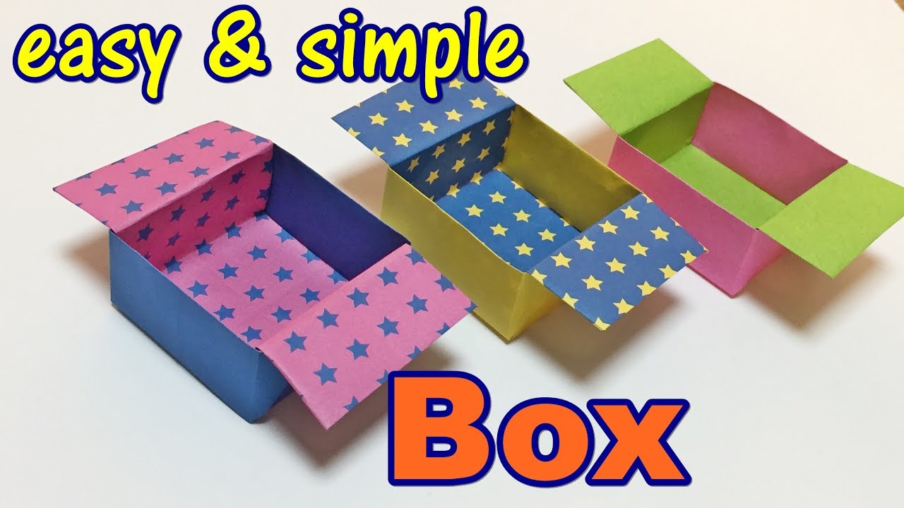 Origami Boxes Easy Origami Box Easy For kids with One Piece of Paper How to 