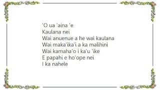 Israel Kamakawiwo&#39;ole - Kuhio Bay Lyrics