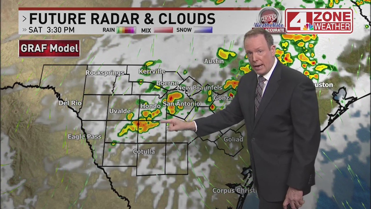 Showers and a few thunderstorms along and behind cold front; Hail the primary hazard