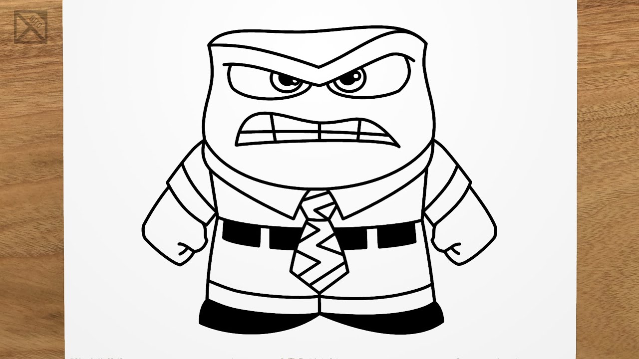 Как нарисовать Гнев [Головоломка] - How to draw ANGER (Inside Out)