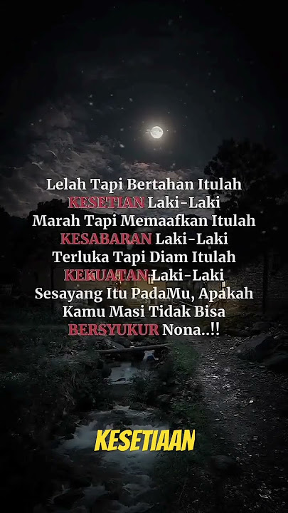 KATA KATA BIJAK - KESETIAAN