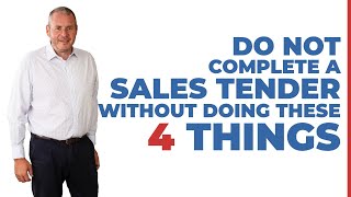 How to increase your chances of winning a new sales tender