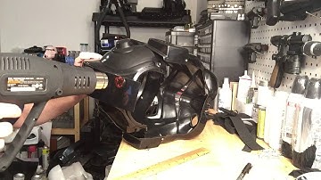 WTF TIE Pilot Helmet Assembly (Part 5 - Trident & Rear Mohawk)