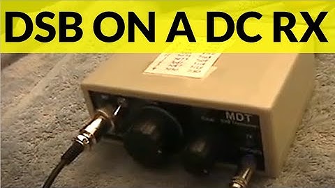 DSB vs AM as received on a direct conversion receiver (test with VK2FPQ)