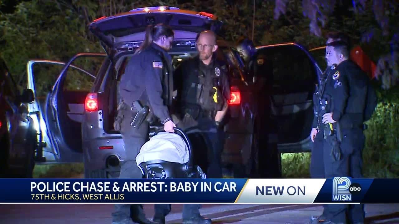 Man flees West Allis traffic stop with baby inside car - YouTube
