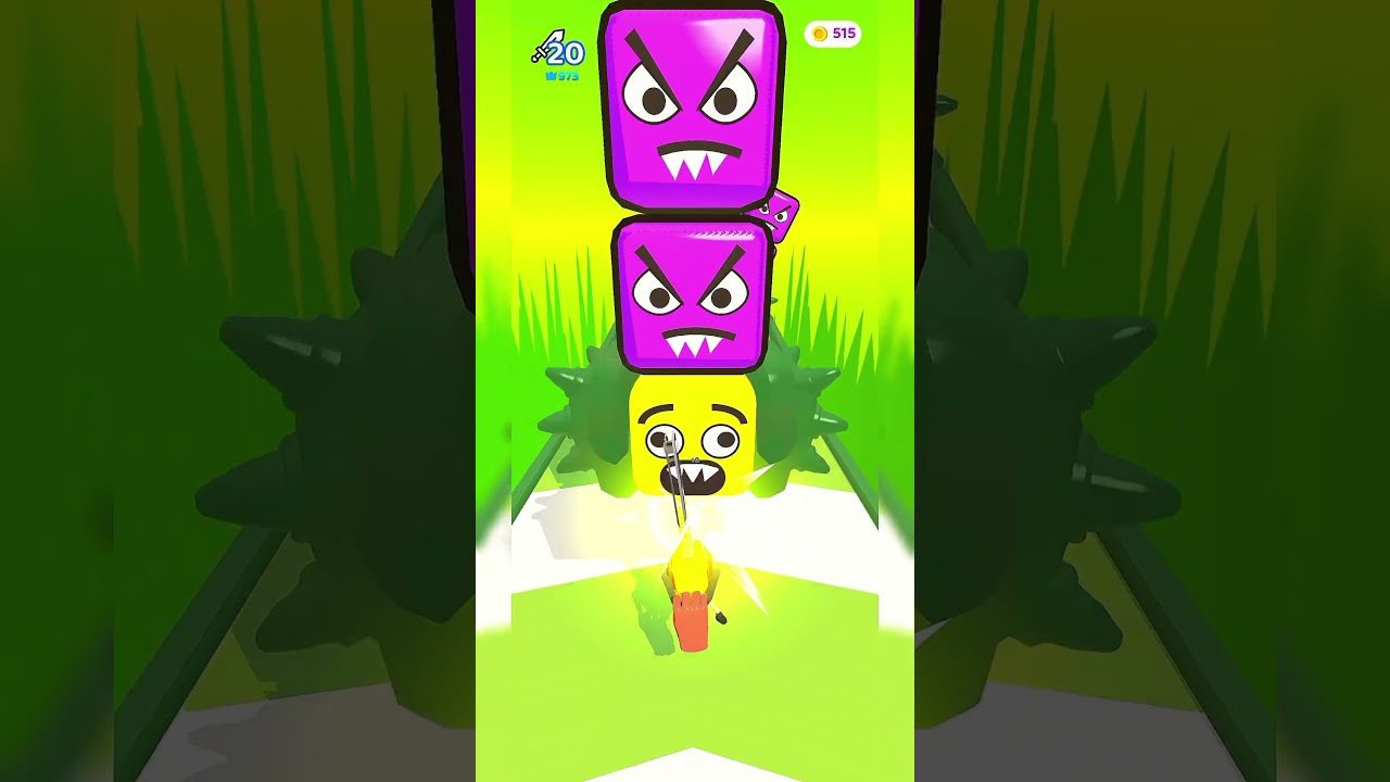 Sword Cut Run game level 6 🗡️  shorts video 🫰 