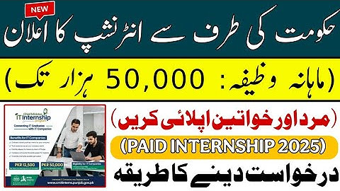 Paid Internships Problem 2025 | CM IT Internship Program | How to Apply Online 