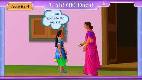 std 8 english sem 2 unit 3 activity 4 / std 8 english sem2 unit 3 AH! OH! OUCH ! activity 4/ sem 2
