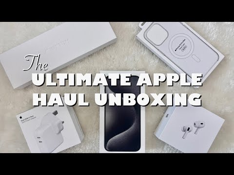 Apple Unboxing | iPhone 15 Pro Max Black Titanium, Apple Watch Series 9 45mm, Airpods Pro