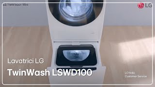 Lavatrici Lg Twinwash Lswd100 Lava Due Bucati Contemporaneamente