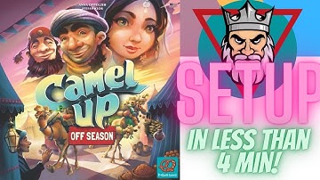 Camel Up Off Season SETUP in under 4 minutes!