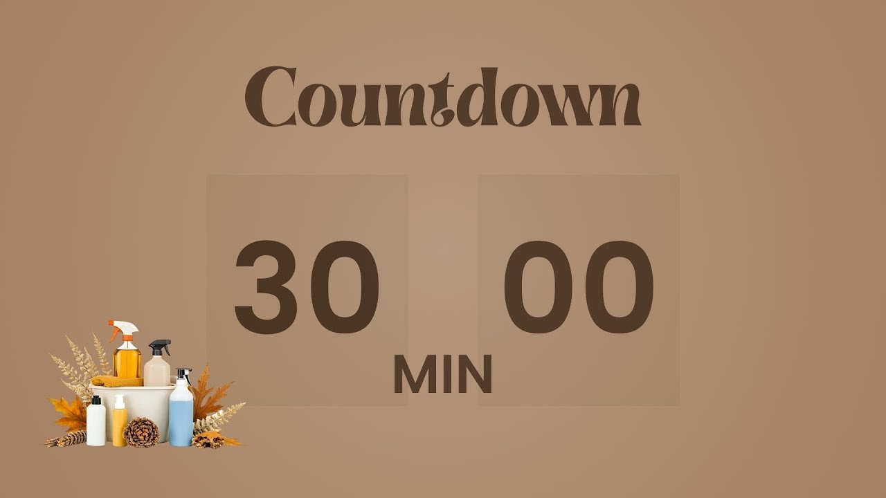 Tidy Timer ๐งผ 30-Minute Cleaning Timer | SpicedHoney Edition ๐ฏ Cozy Tidy-Up (No ...