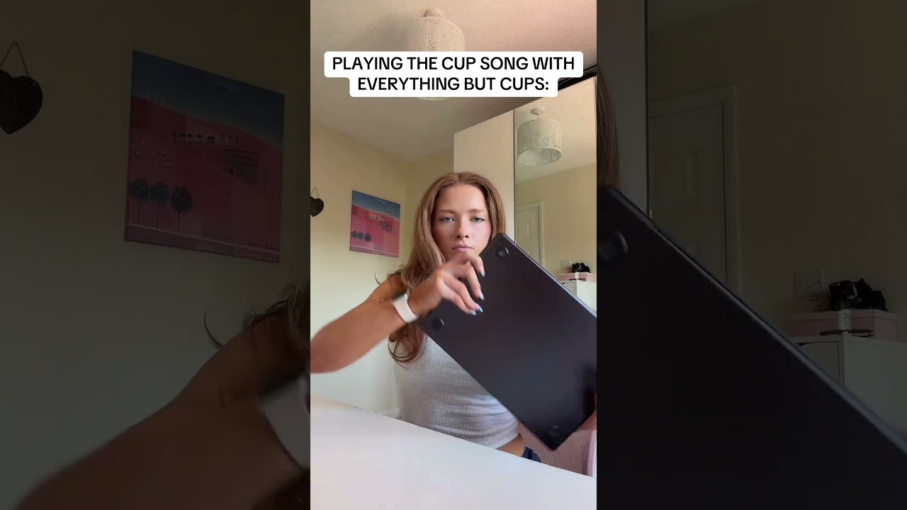 PLAYING THE CUP SONG WITH EVERYTHING BUT CUPS:  #cupsong #2012vibes #fyp #nostalgiacore #lol