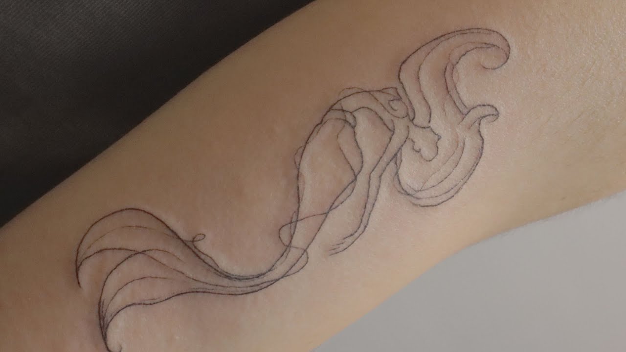 💈 TATTOO - How to tattooing @MermaidTattoo [ @인어타투 ] Temporary Tattoo ideas 