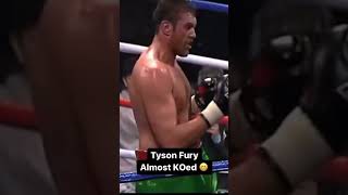 Tyson Fury Almost Knocked Himself Out😂 #boxing #shorts #tysonfury #knockout