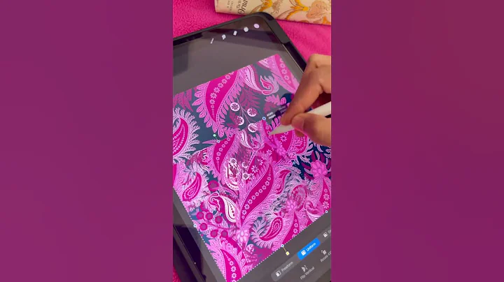 A New Seamless Pattern Design #shorts #pattern #viralvideo #viralshort #procreate