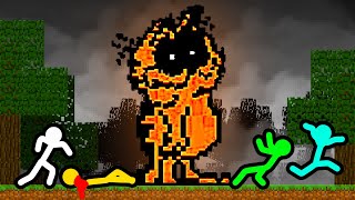Stickman VS Minecraft: Garfield.exe - AVM Shorts Animation