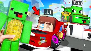 Mikey React Jj Car No Way Racing  Sad Story  Maizen Minecraft Animation