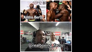 Andre Berto keeping it real about Shawn Porter IG @realboxing_facts