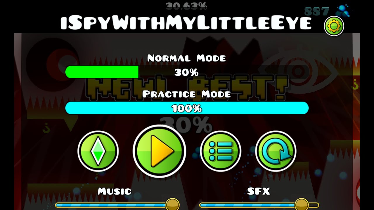 Trying to beat ISpyWithMyLittleEye as my first demon 1 - YouTube