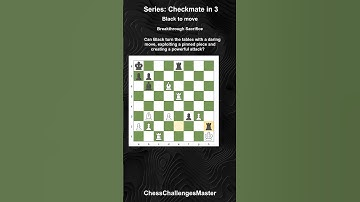 Chess puzzle - Checkmate in 3 - Breakthrough Sacrifice