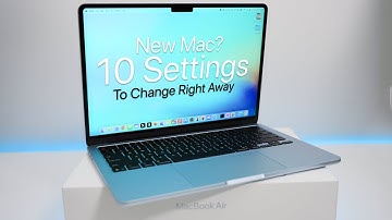 New Mac?  10 Settings To Change Right Away (First Steps)
