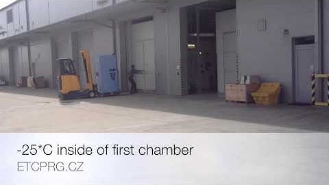 Shock temperature test for large equipment in our climatic chambers. ETC Prague
