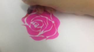 How to draw rose easy with fude Nylon brush pen วาดดอกกุหลาบง่ายๆด้วยปากกาพู่กัน YouTube