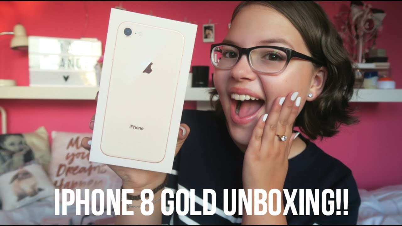 Update New IPHONE 8 GOLD UNBOXING!