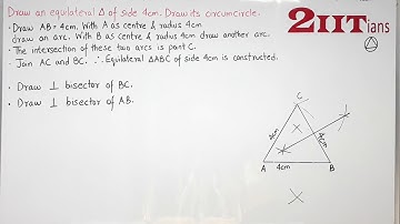 Construction Exercise 16.2 Q 1 Class X ICSE | Circumcircle of Triangle