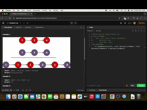 LeetCode Solutions: Merge Two Sorted Lists (Python)