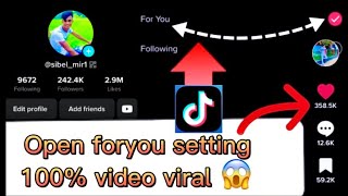 Viral tiktok settings bangla 2023,foryou settings,how to viral tiktok video,tiktok settings tutorial screenshot 2