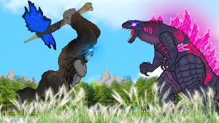 Godzilla vs Kong Best Fights... THE NEW EMPIRE Godzilla & Kong Vs Shimo & Skar King