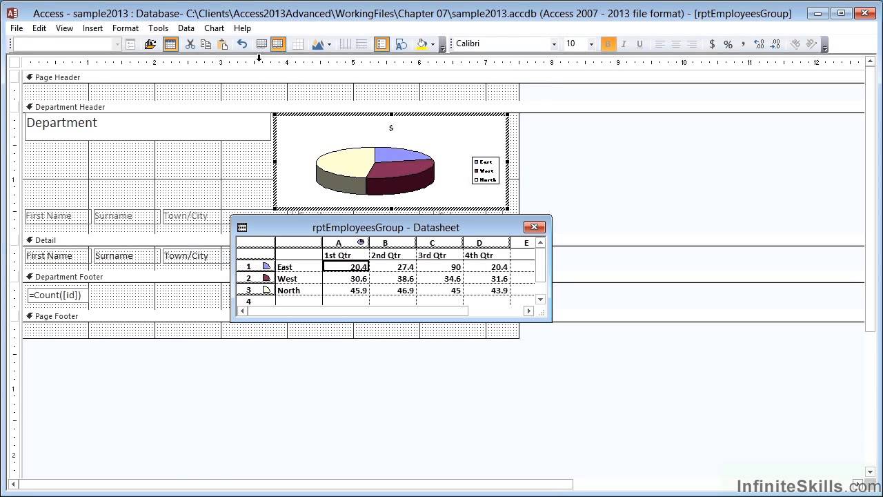 Ms Access Pivot Chart Report