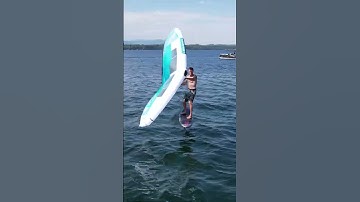 Incredible Light Wind Setup for Wing Foiling | #shorts